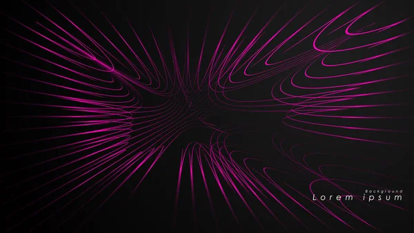 Dalgalı fütüristik pembe çizgilerin soyut arka planı.