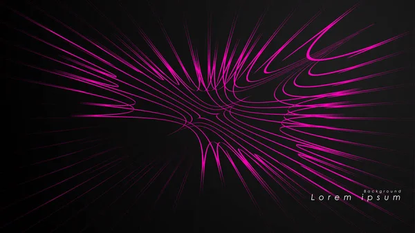 Dalgalı fütüristik pembe çizgilerin soyut arka planı.