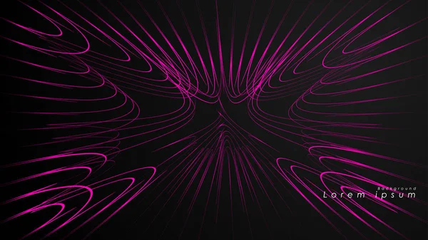 Dalgalı fütüristik pembe çizgilerin soyut arka planı.