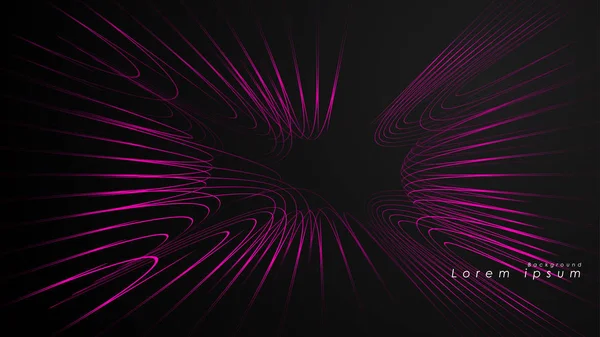 Dalgalı fütüristik pembe çizgilerin soyut arka planı.