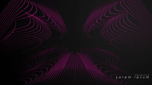 Dalgalı fütüristik pembe çizgilerin soyut arka planı.