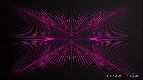 Dalgalı fütüristik pembe çizgilerin soyut arka planı.