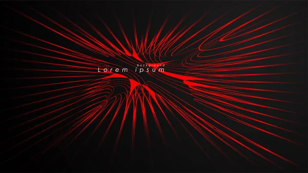 Dalgalı fütüristik kırmızı çizgilerin soyut arka planı.