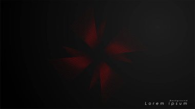 Dalgalı fütüristik kırmızı çizgilerin soyut arka planı.