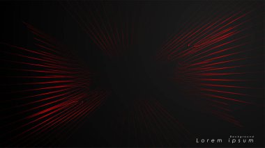 Dalgalı fütüristik kırmızı çizgilerin soyut arka planı.