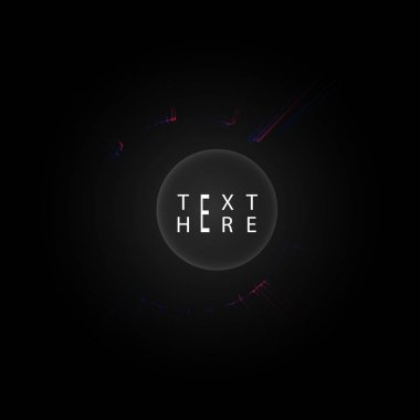 Yaratıcı vektör çizgileri ve soyut sanat çemberi tasarımları