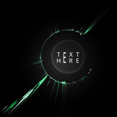 Yaratıcı vektör çizgileri ve soyut sanat çemberi tasarımları