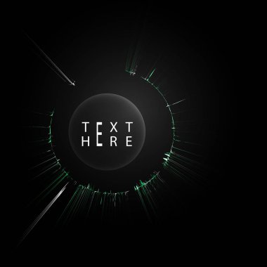 Yaratıcı vektör çizgileri ve soyut sanat çemberi tasarımları