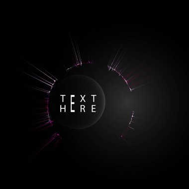 Yaratıcı vektör çizgileri ve soyut sanat çemberi tasarımları