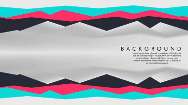 renkler ve şekillerin bir karışımı ile soyut geometrik arka plan kavramı