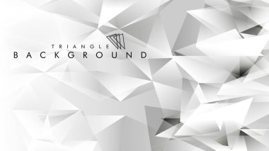 Eps 10'da tasarımda kullanım için soyut vektör üçgeni arka planı