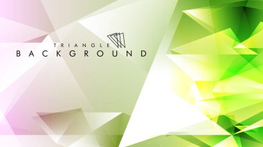 Eps 10'da tasarımda kullanım için soyut vektör üçgeni arka planı