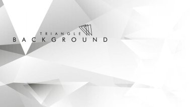 Eps 10'da tasarımda kullanım için soyut vektör üçgeni arka planı