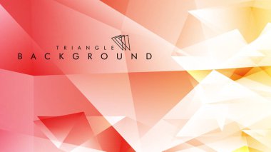 Eps 10'da tasarımda kullanım için soyut vektör üçgeni arka planı