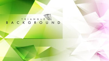 Eps 10'da tasarımda kullanım için soyut vektör üçgeni arka planı