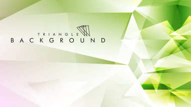 Eps 10'da tasarımda kullanım için soyut vektör üçgeni arka planı