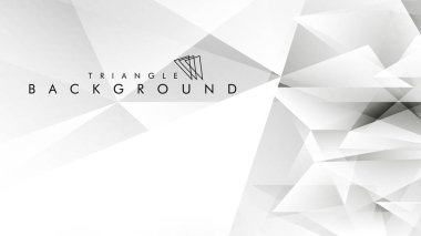 Eps 10'da tasarımda kullanım için soyut vektör üçgeni arka planı