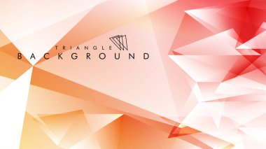 Eps 10'da tasarımda kullanım için soyut vektör üçgeni arka planı