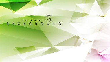Eps 10'da tasarımda kullanım için soyut vektör üçgeni arka planı