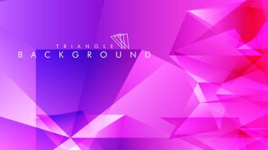 Eps 10'da tasarımda kullanım için soyut vektör üçgeni arka planı