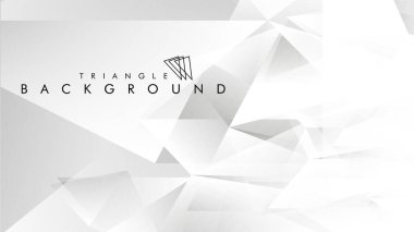 Eps 10'da tasarımda kullanım için soyut vektör üçgeni arka planı