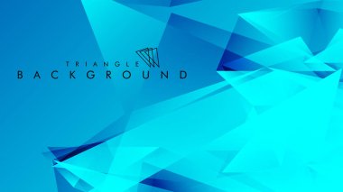 Eps 10'da tasarımda kullanım için soyut vektör üçgeni arka planı