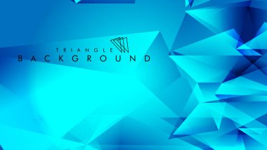 Eps 10'da tasarımda kullanım için soyut vektör üçgeni arka planı