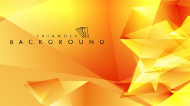 Eps 10'da tasarımda kullanım için soyut vektör üçgeni arka planı