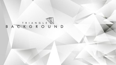 Eps 10'da tasarımda kullanım için soyut vektör üçgeni arka planı