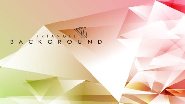 Eps 10'da tasarımda kullanım için soyut vektör üçgeni arka planı