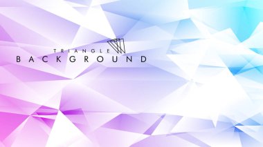 Eps 10'da tasarımda kullanım için soyut vektör üçgeni arka planı