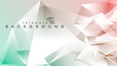Eps 10'da tasarımda kullanım için soyut vektör üçgeni arka planı