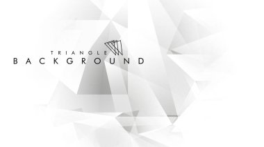 Eps 10'da tasarımda kullanım için soyut vektör üçgeni arka planı