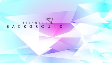 Eps 10'da tasarımda kullanım için soyut vektör üçgeni arka planı