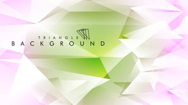 Eps 10'da tasarımda kullanım için soyut vektör üçgeni arka planı