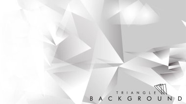 Eps 10'da tasarımda kullanım için soyut vektör üçgeni arka planı