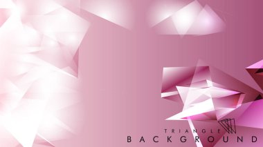 Eps 10'da tasarımda kullanım için soyut vektör üçgeni arka planı