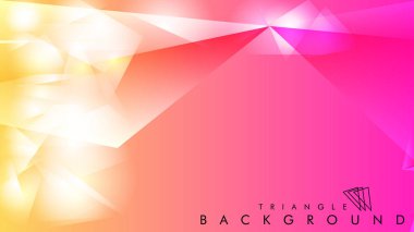 Eps 10'da tasarımda kullanım için soyut vektör üçgeni arka planı