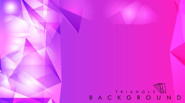 Eps 10'da tasarımda kullanım için soyut vektör üçgeni arka planı