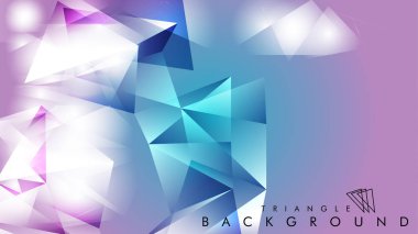 Eps 10'da tasarımda kullanım için soyut vektör üçgeni arka planı