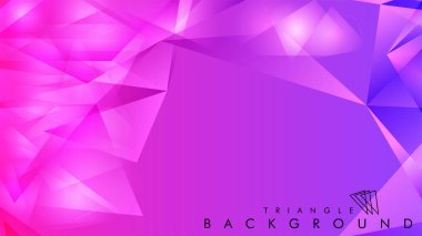 Eps 10'da tasarımda kullanım için soyut vektör üçgeni arka planı
