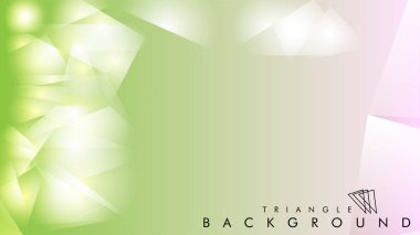 Eps 10'da tasarımda kullanım için soyut vektör üçgeni arka planı