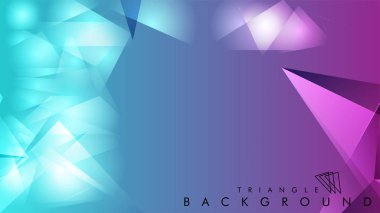 Eps 10'da tasarımda kullanım için soyut vektör üçgeni arka planı