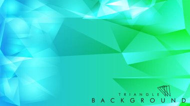 Eps 10'da tasarımda kullanım için soyut vektör üçgeni arka planı