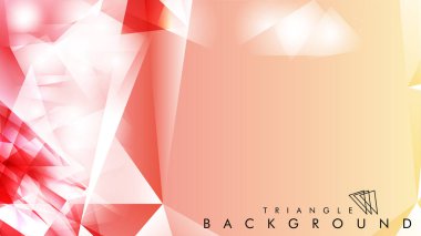 Eps 10'da tasarımda kullanım için soyut vektör üçgeni arka planı