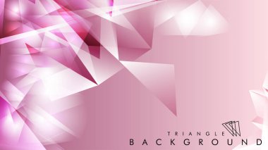 Eps 10'da tasarımda kullanım için soyut vektör üçgeni arka planı