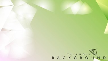 Eps 10'da tasarımda kullanım için soyut vektör üçgeni arka planı