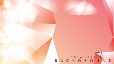 Eps 10'da tasarımda kullanım için soyut vektör üçgeni arka planı