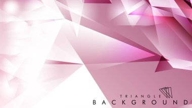 Eps 10'da tasarımda kullanım için soyut vektör üçgeni arka planı