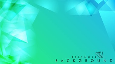 Eps 10'da tasarımda kullanım için soyut vektör üçgeni arka planı